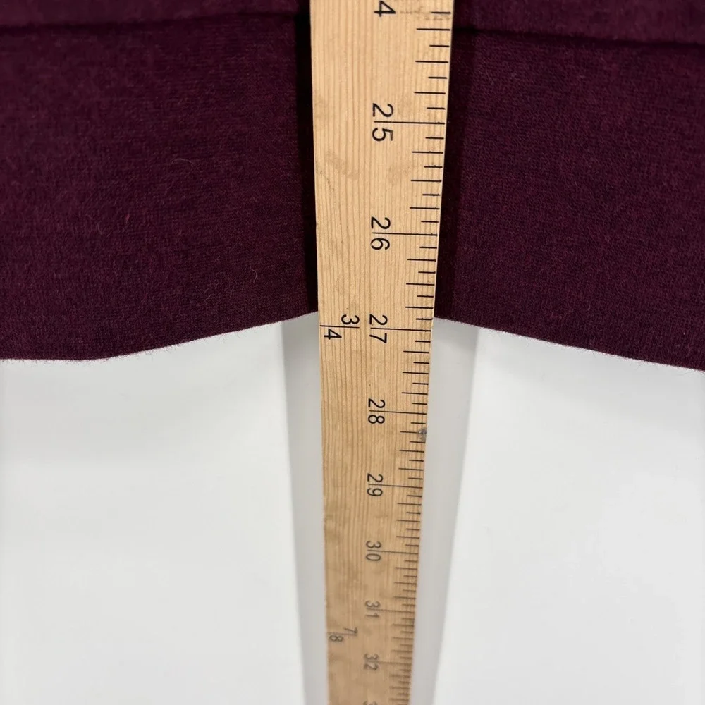 Polo Ralph Lauren Mens 1/4 Zip Sweater Long Sleeve Maroon Red Gray Striped SZ Sm